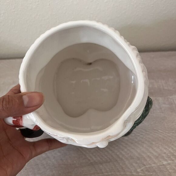 Vintage Red Santa Claus Cookie Jar Jay Import 9.5" Christmas Candy Cane - Picture 7 of 9